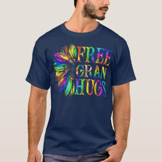 Proud LGBTQ Free Gran Hugs LGBT Pride Month sunflo T-Shirt