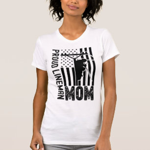 Proud Lineman Mom T-Shirt