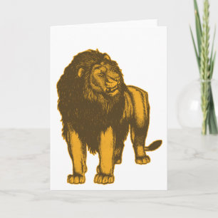 Proud Lion Greeting Card