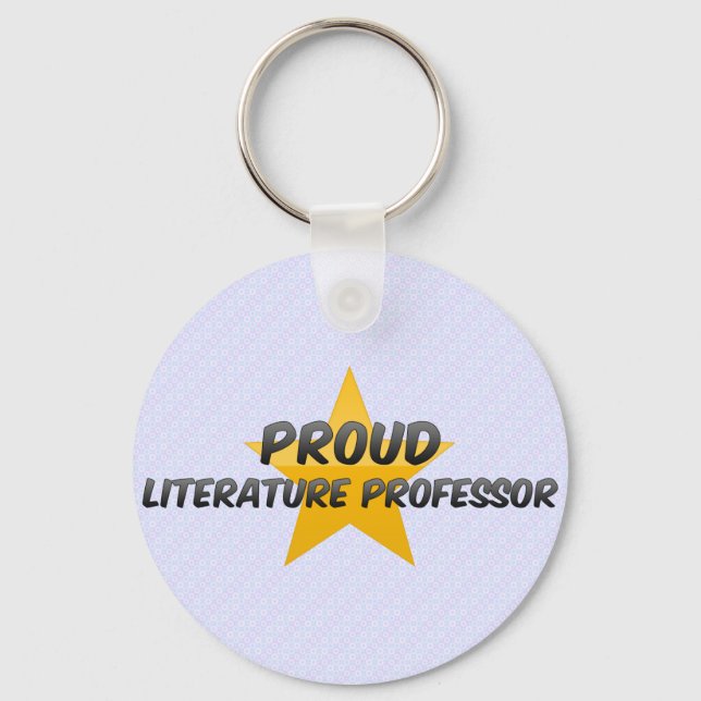 Proud Literature Professor Keychain (Front)