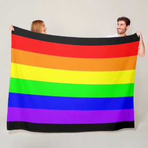 Proud Loud 2 Rainbow Fine Art Fleece Blanket