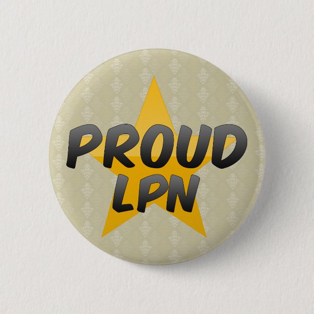 Proud Lpn 2 Inch Round Button (Front)
