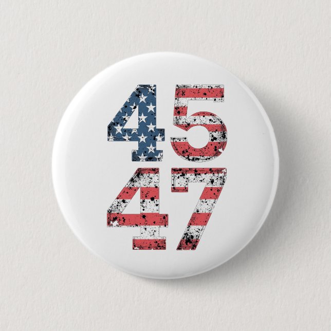 Proud Maga 47th Trump Won Inaguration Day  2 Inch Round Button (Front)