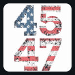 Proud Maga 47th Trump Won Inaguration Day  Square Sticker<br><div class="desc">trump Won,  Election 2024,  trump vance,  christmas,  xmas,  gift birthday,  president,  47th,  maga,  trump,  inaguration day,  inaguration,  president, </div>