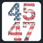 Proud Maga 47th Trump Won Inaguration Day  Square Sticker<br><div class="desc">trump Won,  Election 2024,  trump vance,  christmas,  xmas,  gift birthday,  president,  47th,  maga,  trump,  inaguration day,  inaguration,  president, </div>