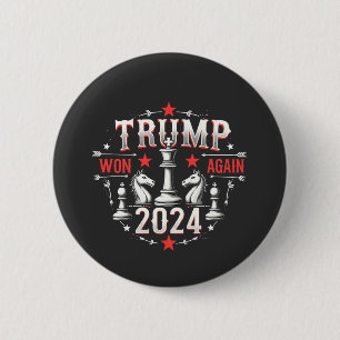 Proud Maga Trump Won again 2025 Inaguration Day  2 Inch Round Button