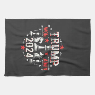 Proud Maga Trump Won again 2025 Inaguration Day Kitchen Towel