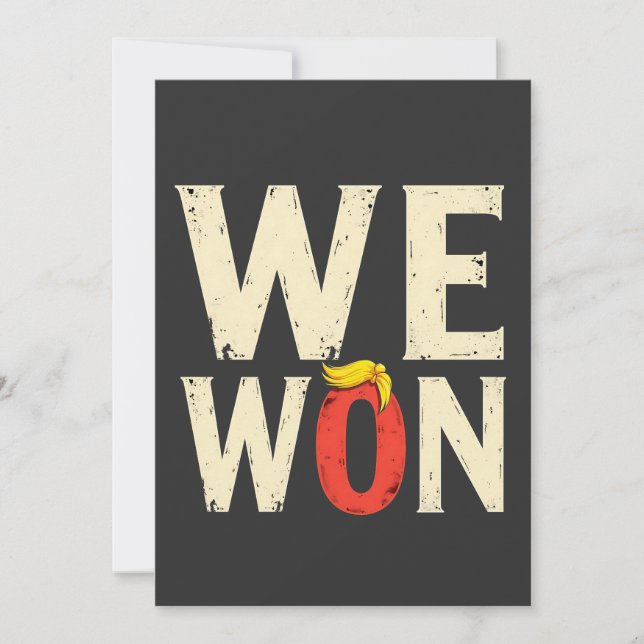 Proud Maga Trump Won Inaguration Day Speech 2025 Invitation (Front)