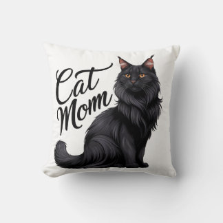 Proud Maine Coon Cat Mom Pillow II