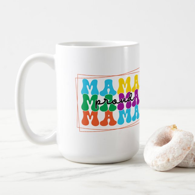 Proud Mama Autism Awareness Mug (With Donut)