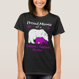 Proud Mama Bear Sjorgren's Syndrome Awareness T-Shirt