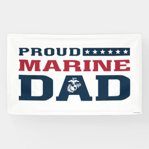 Proud Marine Dad - Colour Banner