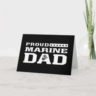 Proud Marine Dad Note Card