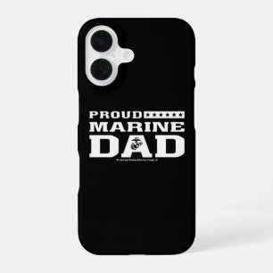 Proud Marine Dad - White iPhone 16 Case