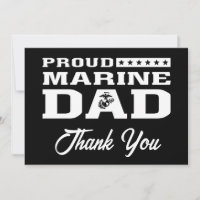 Proud Marine Dad - White