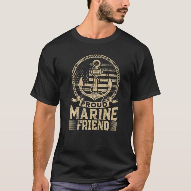 Proud Marine Friend T-Shirt (Front)