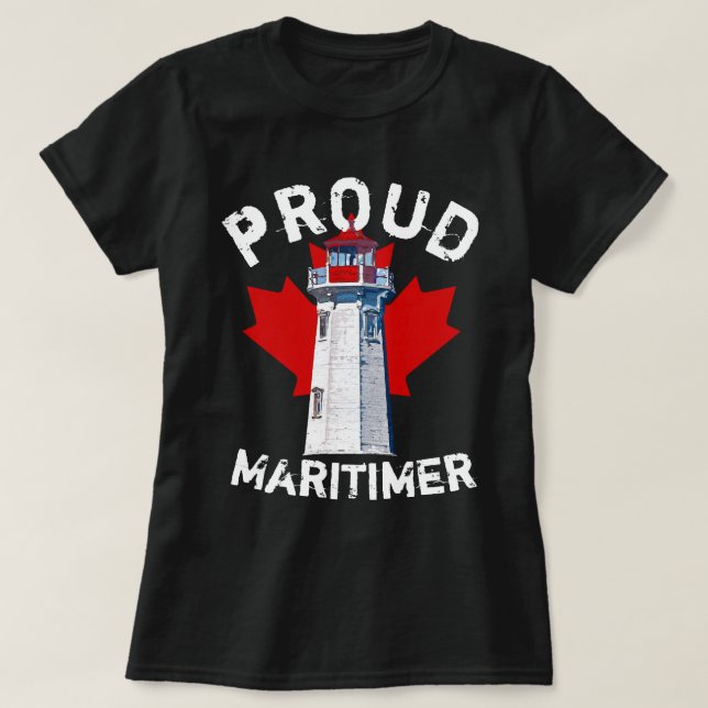 Proud Maritimer shirt Nova Scotia Canada (Design Front)
