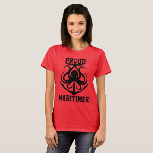 Proud Maritimer t-shirt octopus Lighthouse route
