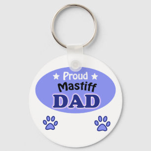 Proud Mastiff Dad Keychain