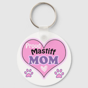 Proud Mastiff Mom Keychain