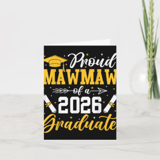 Proud Mawmaw Of A 2026 Graduate Senior Grandma  Card