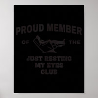 Proud Member Of Just Resting My Eyes Club Dad Fath