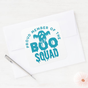 PROUD MEMBER OF THE BOO SQUAD funny halloween Square Sticker