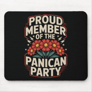 Proud Member Of The Panican Party Floral Anti Trum Mouse Pad