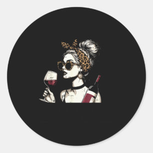 Proud Member Of We Do Not Care Club Funny Saying W Classic Round Sticker