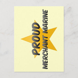 Proud Merchant Marine Postcard