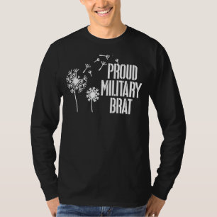 Proud Military Brat Military Child Month Purple Up T-Shirt