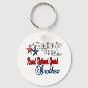 Proud Military Brother Keychain