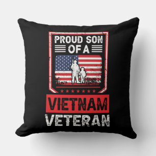 Proud Military Family Tribute Throw Pillow