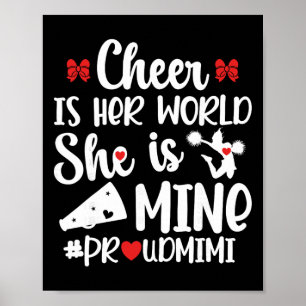 Proud Mimi Cheer Mimi Grandma Mimi Of A Cheerleade Poster