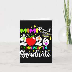 Proud mimi of 2026 kindergarten graduate mothers card