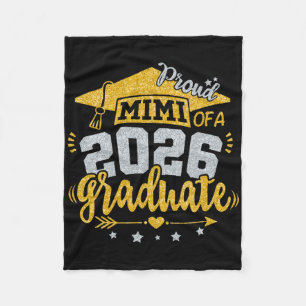 Proud Mimi Of A 2026 Graduate Grad Senior Graduati Fleece Blanket