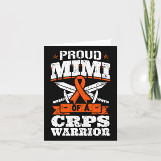 Proud Mimi Of A Crps Warrior Rsd Awareness Ribbon  Card