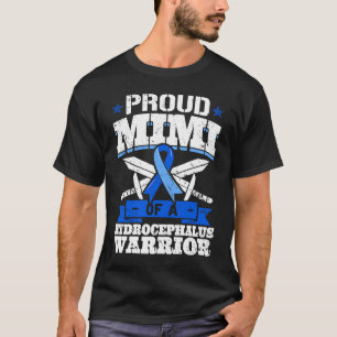 Proud Mimi Of A Hydrocephalus Warrior Awareness Gr T-Shirt