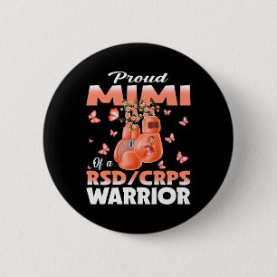 Proud Mimi Of A Rsd Crps Warrior Awareness Boxing  2 Inch Round Button