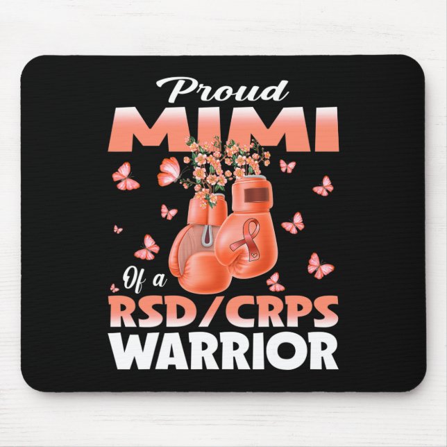 Proud Mimi Of A Rsd Crps Warrior Awareness Boxing  Mouse Pad (Front)
