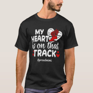 Proud Mimi Of A Track And Field Athlete Track Mimi T-Shirt