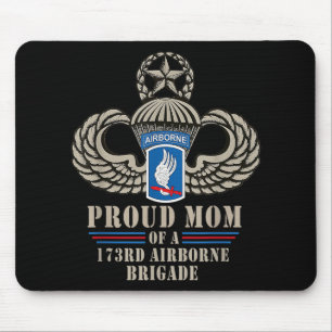 Proud Mom 173rd Airborne Brigade Veteran Military Mouse Pad