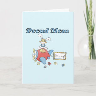 Proud Mom-Airplane It's a Boy tshirts and gifts Announcement