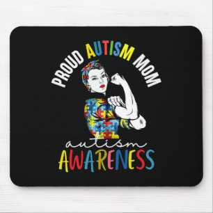 Proud Mom Autism Awareness Family Matching Gifts Mouse Pad
