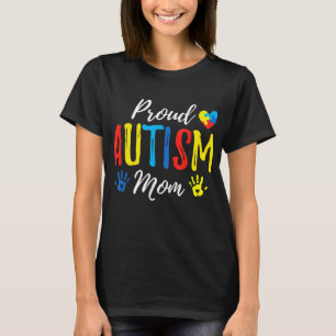 Proud Mom Autism Awareness Family Matching T-Shirt
