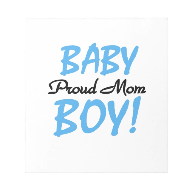 Proud Mom Baby Boy Gifts Notepad (Front)