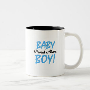 Proud Mom Baby Boy Tshirts and Gifts Two-Tone Coffee Mug
