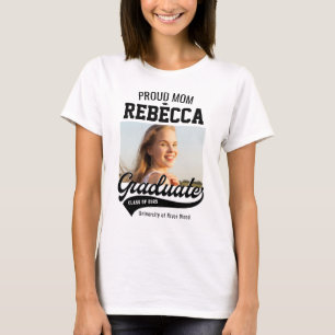 Proud Mom Class of 2025 Graduate Parent Custom T-Shirt