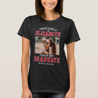 Proud Mom Class of 2026 Graduate Parent Custom Red