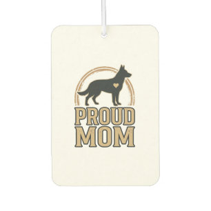 Proud Mom Dog Silhouette Vintage Vector Design_1 Air Freshener
